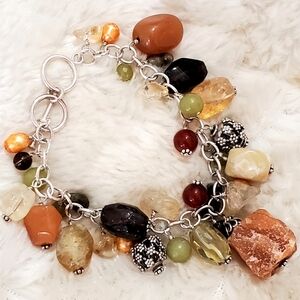 Silpada Multi-Stone Cha Cha Toggle Bracelet B1306